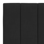 vidaXL Pat cu saltea, negru, 90x190 cm, catifea