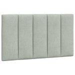 vidaXL Pat cu saltea, gri deschis, 90x200 cm, catifea