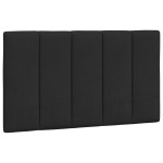 vidaXL Pat cu saltea, negru, 90x200 cm, catifea