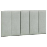 vidaXL Pat cu saltea, gri deschis, 100x200 cm, catifea vidaXL Pat cu saltea, gri deschis, 100x200 cm, catifea