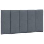vidaXL Pat cu saltea, gri închis, 100x200 cm, catifea