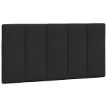 vidaXL Pat cu saltea, negru, 100x200 cm, catifea
