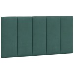 vidaXL Pat cu saltea, verde închis, 100x200 cm, catifea