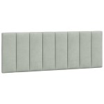 vidaXL Pat cu saltea, gri deschis, 120x200 cm, catifea