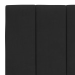 vidaXL Pat cu saltea, negru, 120x200 cm, catifea