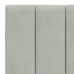 vidaXL Pat cu saltea, gri deschis, 140x200 cm, catifea vidaXL Pat cu saltea, gri deschis, 140x200 cm, catifea