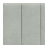 vidaXL Pat cu saltea, gri deschis, 160x200 cm, catifea vidaXL Pat cu saltea, gri deschis, 160x200 cm, catifea