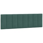 vidaXL Pat cu saltea, verde închis, 160x200 cm, catifea