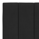vidaXL Pat cu saltea, negru, 180x200 cm, catifea