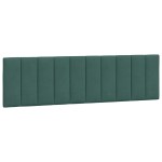 vidaXL Pat cu saltea, verde închis, 180x200 cm, catifea