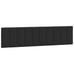 vidaXL Pat cu saltea, negru, 200x200 cm, catifea
