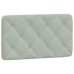 vidaXL Pat cu saltea, gri deschis, 80x200 cm, catifea vidaXL Pat cu saltea, gri deschis, 80x200 cm, catifea