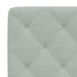 vidaXL Pat cu saltea, gri deschis, 80x200 cm, catifea vidaXL Pat cu saltea, gri deschis, 80x200 cm, catifea