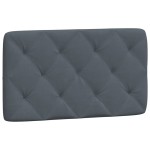 vidaXL Pat cu saltea, gri închis, 80x200 cm, catifea
