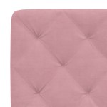 vidaXL Pat cu saltea, roz, 80x200 cm, catifea vidaXL Pat cu saltea, roz, 80x200 cm, catifea