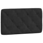 vidaXL Pat cu saltea, negru, 90x190 cm, catifea