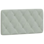 vidaXL Pat cu saltea, gri deschis, 100x200 cm, catifea