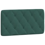vidaXL Pat cu saltea, verde închis, 100x200 cm, catifea