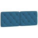 vidaXL Pat cu saltea, albastru, 120x200 cm, catifea vidaXL Pat cu saltea, albastru, 120x200 cm, catifea