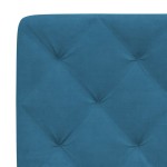 vidaXL Pat cu saltea, albastru, 120x200 cm, catifea vidaXL Pat cu saltea, albastru, 120x200 cm, catifea
