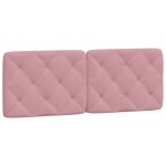 vidaXL Pat cu saltea, roz, 140x200 cm, catifea vidaXL Pat cu saltea, roz, 140x200 cm, catifea