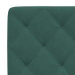 vidaXL Pat cu saltea, verde închis, 200x200 cm, catifea
