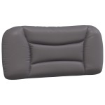 vidaXL Pat cu saltea, gri, 80x200 cm, piele ecologică vidaXL Pat cu saltea, gri, 80x200 cm, piele ecologică