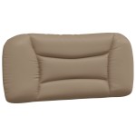 vidaXL Pat cu saltea, cappuccino, 80x200 cm piele ecologică vidaXL Pat cu saltea, cappuccino, 80x200 cm piele ecologică
