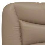 vidaXL Pat cu saltea, cappuccino, 90x200 cm piele ecologică vidaXL Pat cu saltea, cappuccino, 90x200 cm piele ecologică