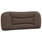 vidaXL Pat cu saltea, maro, 100x200 cm, piele ecologică vidaXL Pat cu saltea, maro, 100x200 cm, piele ecologică