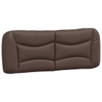 vidaXL Pat cu saltea, maro, 140x200 cm, piele ecologică vidaXL Pat cu saltea, maro, 140x200 cm, piele ecologică