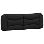 vidaXL Pat cu saltea, negru, 160x200 cm, piele ecologică