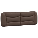 vidaXL Pat cu saltea, maro, 160x200 cm, piele ecologică vidaXL Pat cu saltea, maro, 160x200 cm, piele ecologică