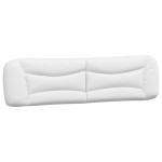 vidaXL Pat cu saltea, alb, 200x200 cm, piele ecologică vidaXL Pat cu saltea, alb, 200x200 cm, piele ecologică