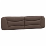 vidaXL Pat cu saltea, maro, 200x200 cm, piele ecologică