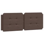vidaXL Pat cu saltea, maro, 120x200 cm, piele ecologică vidaXL Pat cu saltea, maro, 120x200 cm, piele ecologică