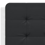 vidaXL Pat cu saltea, alb și negru, 120x200 cm, piele ecologică vidaXL Pat cu saltea, alb și negru, 120x200 cm, piele ecologică