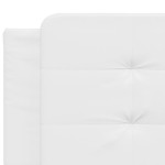 vidaXL Pat cu saltea, alb, 160x200 cm, piele ecologică vidaXL Pat cu saltea, alb, 160x200 cm, piele ecologică