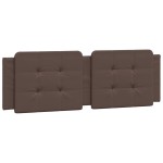 vidaXL Pat cu saltea, maro, 160x200 cm, piele ecologică vidaXL Pat cu saltea, maro, 160x200 cm, piele ecologică