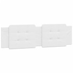 vidaXL Pat cu saltea, alb, 180x200 cm, piele ecologică vidaXL Pat cu saltea, alb, 180x200 cm, piele ecologică