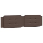 vidaXL Pat cu saltea, maro, 200x200 cm, piele ecologică