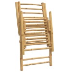 vidaXL Scaune pliabile/rabatabile, 4 buc., cu perne alb crem, bambus vidaXL Scaune pliabile/rabatabile, 4 buc., cu perne alb crem, bambus