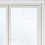 vidaXL Folie fereastră, 5 buc., statică/mată, alb, PVC