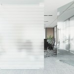 vidaXl Folie fereastră, 4 buc., mată, model dungi, PVC vidaXl Folie fereastră, 4 buc., mată, model dungi, PVC