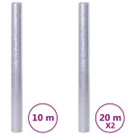 vidaXl Folie fereastră, 3 buc., mată, model curcubeu 3D, PVC