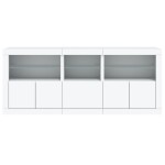 vidaXL Dulap cu lumini LED, alb, 162x37x67 cm vidaXL Dulap cu lumini LED, alb, 162x37x67 cm