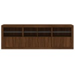 vidaXL Dulap cu lumini LED, stejar maro, 202x37x67 cm vidaXL Dulap cu lumini LED, stejar maro, 202x37x67 cm