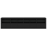 vidaXL Dulap cu lumini LED, negru, 283x37x67 cm