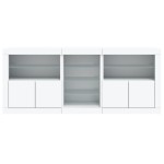 vidaXL Servantă cu lumini LED, alb, 181,5x37x67 cm vidaXL Servantă cu lumini LED, alb, 181,5x37x67 cm