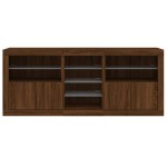 vidaXL Servantă cu lumini LED, stejar maro, 181,5x37x67 cm vidaXL Servantă cu lumini LED, stejar maro, 181,5x37x67 cm
